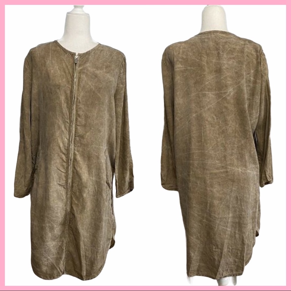 ZARA | Oversized Lagenlook Zip-Up Dress / Jacket